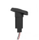 Mounting Base - For Plug-in Mount - Pole Light - Base Type: Angle Base - PC Material - E011500-T - AZLED